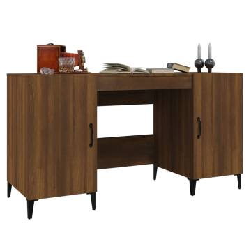 Brown Oak Desk 140x50 cm – Durable and Stylish for Your Office