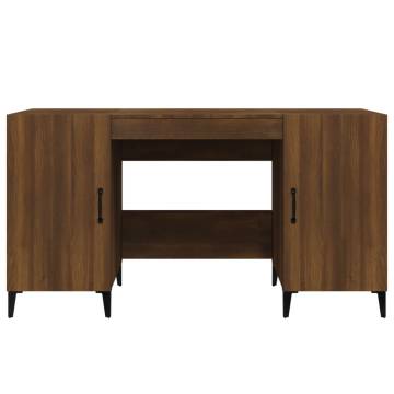 Brown Oak Desk 140x50 cm – Durable and Stylish for Your Office