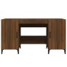 Brown Oak Desk 140x50 cm – Durable and Stylish for Your Office