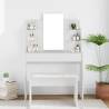 Dressing Table with Mirror White 96x40x142 cm Colour white Quantity in Package 1 