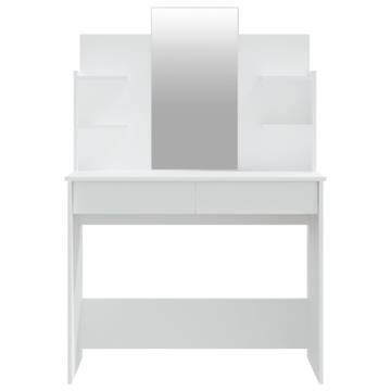 Dressing Table with Mirror White 96x40x142 cm - Hipomarket UK