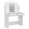 Dressing Table with Mirror White 96x40x142 cm - Hipomarket UK