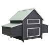 Durable Grey Chicken Coop - 157x97x110 cm - Hipomarket