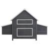 Durable Grey Chicken Coop - 157x97x110 cm - Hipomarket