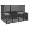 Small Animal Cage Black 143x107 cm | Safe & Spacious Home