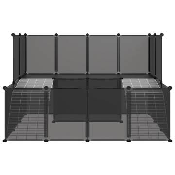 Small Animal Cage Black 143x107 cm | Safe & Spacious Home