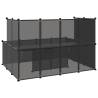 Small Animal Cage Black 143x107 cm | Safe & Spacious Home