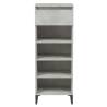 Shoe Rack Concrete Grey 40x36x105 cm | Durable & Stylish