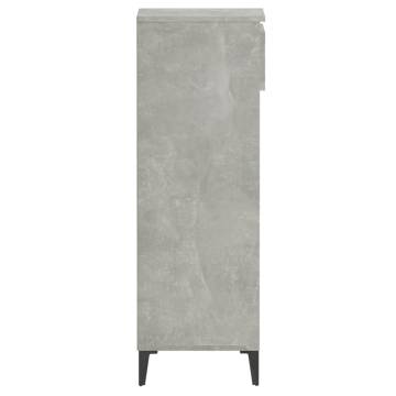 Shoe Rack Concrete Grey 40x36x105 cm | Durable & Stylish