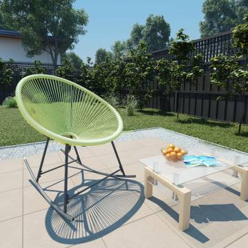 Stylish Outdoor Acapulco Chair - Poly Rattan Green