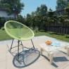 Stylish Outdoor Acapulco Chair - Poly Rattan Green