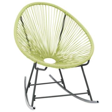 Stylish Outdoor Acapulco Chair - Poly Rattan Green