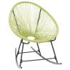 Stylish Outdoor Acapulco Chair - Poly Rattan Green