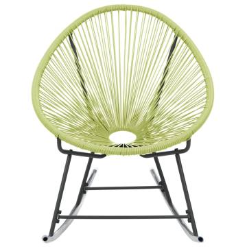 Stylish Outdoor Acapulco Chair - Poly Rattan Green