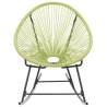 Stylish Outdoor Acapulco Chair - Poly Rattan Green