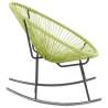 Stylish Outdoor Acapulco Chair - Poly Rattan Green