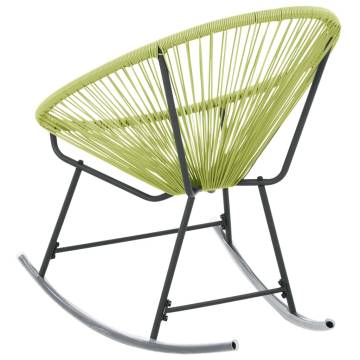 Stylish Outdoor Acapulco Chair - Poly Rattan Green