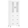 Stylish Highboard White - 69.5x34x180 cm Engineered Wood