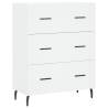 Stylish Highboard White - 69.5x34x180 cm Engineered Wood