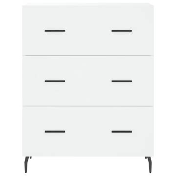 Stylish Highboard White - 69.5x34x180 cm Engineered Wood