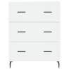 Stylish Highboard White - 69.5x34x180 cm Engineered Wood