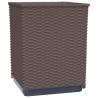 Brown Planters 2 pcs - Durable Polypropylene 30x30x37 cm