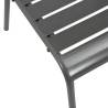 Stylish Outdoor Chairs Set of 4 - Dark Grey Steel Design