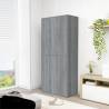 Shoe Cabinet Grey Sonoma 80x39x178 cm Engineered Wood Colour grey sonoma Quantity in Package 1 Number of Number of shelves 