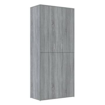 Shoe Cabinet Grey Sonoma 80x39x178 cm - Stylish Storage