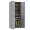 Shoe Cabinet Grey Sonoma 80x39x178 cm - Stylish Storage