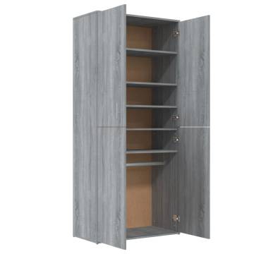 Shoe Cabinet Grey Sonoma 80x39x178 cm - Stylish Storage