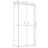 Shoe Cabinet Grey Sonoma 80x39x178 cm - Stylish Storage