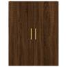 Stylish Highboard Brown Oak - 69.5x34x180 cm | HipoMarket