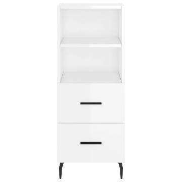 Highboard High Gloss White - Stylish & Durable Storage Solution