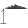 Cantilever Umbrella LED Lights & Steel Pole - 300cm Anthracite