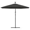 Cantilever Umbrella LED Lights & Steel Pole - 300cm Anthracite