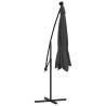 Cantilever Umbrella LED Lights & Steel Pole - 300cm Anthracite