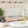 Kids Bed Frame 90x190 cm Solid Wood Pine Colour natural Size 90 x 190 cm 