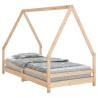 Kids Bed Frame 90x190 cm Solid Wood Pine - Fun & Safe Design