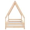 Kids Bed Frame 90x190 cm Solid Wood Pine - Fun & Safe Design