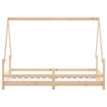 Kids Bed Frame 90x190 cm Solid Wood Pine - Fun & Safe Design