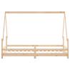 Kids Bed Frame 90x190 cm Solid Wood Pine - Fun & Safe Design