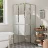 Shower Cabin ESG 80x80x180 cm Colour silver and white Size 80 x 80 x 180 cm Model frosted 