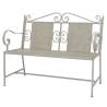 Stylish Garden Bench 115 cm - Steel Grey