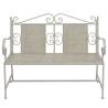 Stylish Garden Bench 115 cm - Steel Grey