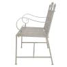 Stylish Garden Bench 115 cm - Steel Grey