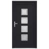 Front Door Anthracite 108x208 cm PVC | Secure & Elegant Design