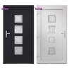 Front Door Anthracite 108x208 cm PVC | Secure & Elegant Design