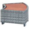 Spa Step Grey Poly Rattan 92x45x25 cm | HipoMarket