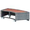 Spa Step Grey Poly Rattan 92x45x25 cm | HipoMarket